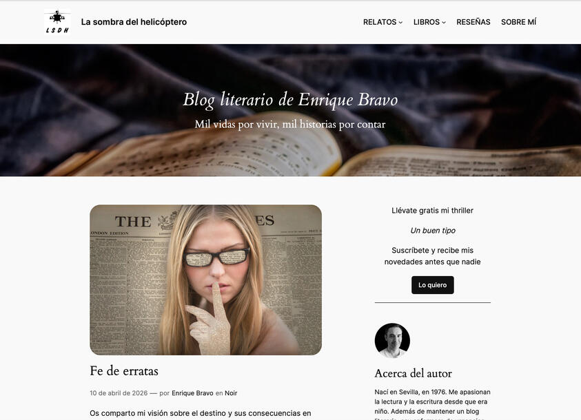 Blog de relatos de Enrique Bravo